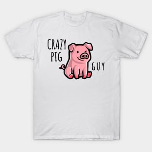 Crazy Pig Guy T-Shirt